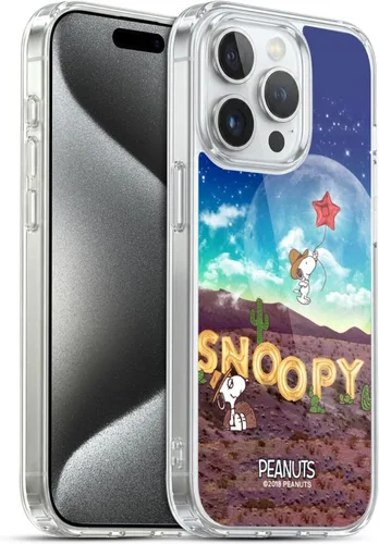 Miniatura 96 de Head Case Designs Funda de gel con licencia oficial de Peanuts Nebula Cactus Needles Snoopy Space Cowboy [protección de grado militar] compatible
