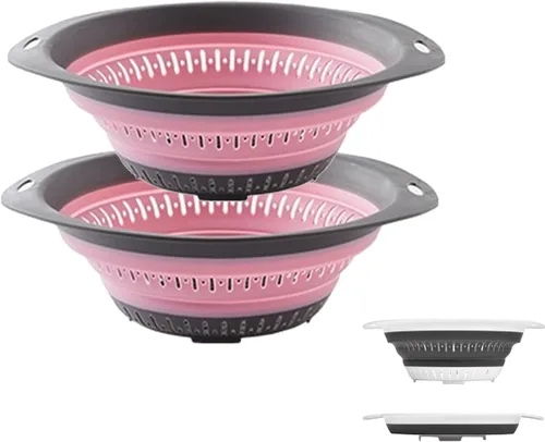 Miniatura 15 de Colador y colador plegable, coladores de silicona y coladores de alimentos, para verduras y frutas, esenciales de cocina