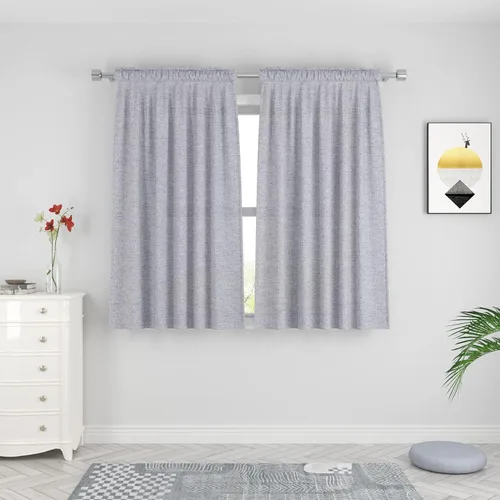 Miniatura 16 de UPOPO Cortinas de Niveles Beige Sobre Fregadero con Textura de Lino para Ventana de Cocina de 16 Pulgadas de Largo Caravana Privacidad Pequeñas