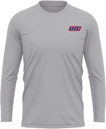 Miniatura 167 de Camisa deportiva de manga larga oficial de la NCAA Collegiate para hombre, con logotipo en el pecho izquierdo, colección Athletic Heather
