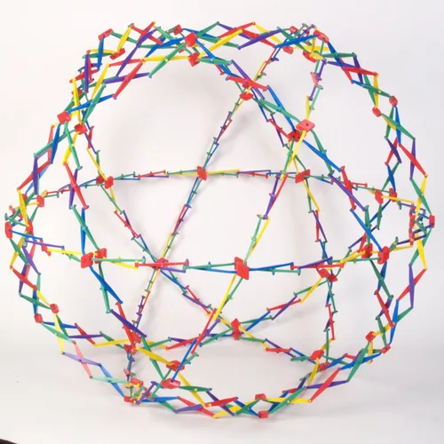Miniatura 2 de Esfera de juguete Hoberman, arco iris expansible, Colores Arcoiris