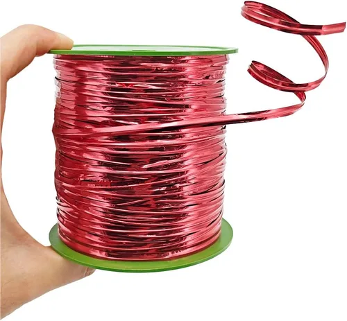 Miniatura 10 de HAHIYO 100 yardas/300 pies/91M Lazos de torsión de metal púrpura para pan, caramelo, café, bolsas de regalo, envoltorios de regalo, plástico, fiesta