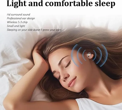 Miniatura 5 de Invisible Mini Wireless Bluetooth Earbuds - Ultra Compact Discreet Design, Comfort Fit for Small Ears, Side Sleep & Work Compatible