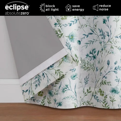 Miniatura 3 de Eclipse Dutchess Botanical - Cortinas 100% opacas con ojales, cortinas de ventana con aislamiento térmico para sala de estar, dormitorio o sala