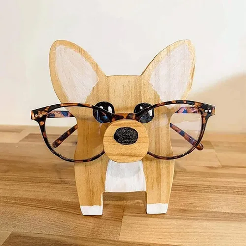 Miniatura 7 de Divertido soporte de lentes de animales, bonita exhibición de gafas de sol en forma de gato, soporte para gafas de mascotas para decoración