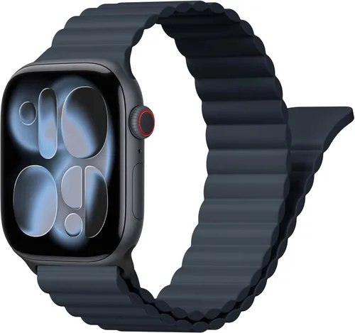 Miniatura 34 de BXUXOHS - Bandas deportivas magnéticas para Apple Watch de 40mm, 38mm, 41mm, 42mm, 44mm, 45mm, 46mm, iWatch para mujeres y hombres, correa