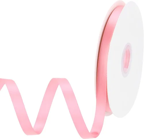 Miniatura 294 de MECCANIXITY Cinta de satén de 3/8 pulgadas de 50 yardas, de grogrén, de seda sólida, fina para ramo de boda, para regalo del día de San Valentín