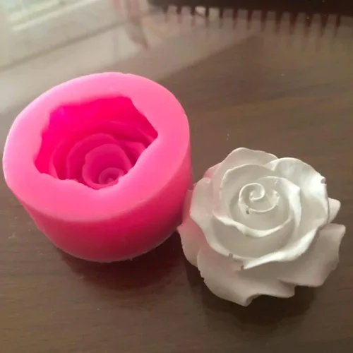 Miniatura 4 de BeeSpring Flower Bloom Rose Shape Silicone Fondant Soap 3D Cake Molds Cupcake Jelly Candy Chocolate Decoración Moldes Herramienta para hornear