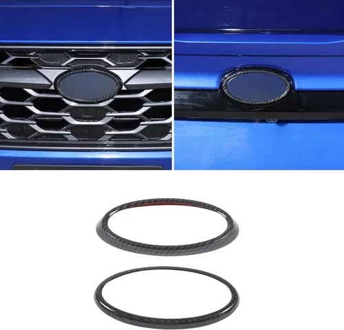 Daeiclru Anillo decorativo para el logotipo de la parte delantera y trasera del automóvil, compatible con Subaru WRX 2022-2025, emblema del maletero