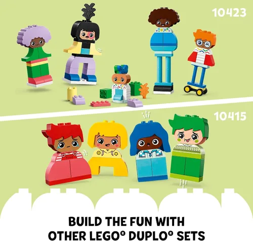 Miniatura 6 de LEGO DUPLO Town - Juguete interactivo para construir personas con grandes emociones para edades de 3 años en adelante, 5 personajes con 10 caras