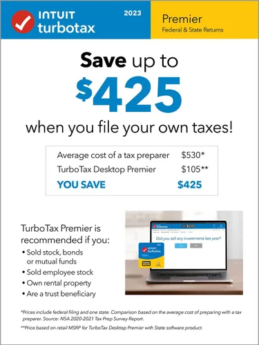 Miniatura 3 de [Old Version] TurboTax Premier 2023, Federal & State Tax Return [PC/Mac Download]