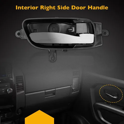 Miniatura 5 de Gledewen Manijas de puerta interiores - Delantera y trasera derecha (lado del pasajero) para Nissan Altima, Titan, Titan XD, Murano - Reemplaza#