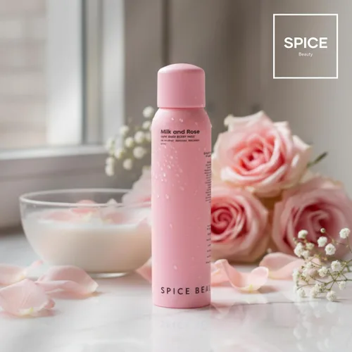 Miniatura 9 de Leche y rosa para el cabello y el cuerpo Spray corporal hidratante y perfume para el cabello con rosa, leche de cabra, manzanilla y lavanda