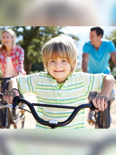 Miniatura 6 de SATINIOR - 3 pares de guantes de medio dedo para niños, guantes de ciclismo antideslizantes con gel, ajustables, para niñas y niños