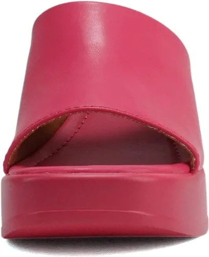 Miniatura 3 de Soda "TYPO" Sandalias de tacón de bloque con punta cuadrada abierta para mujer