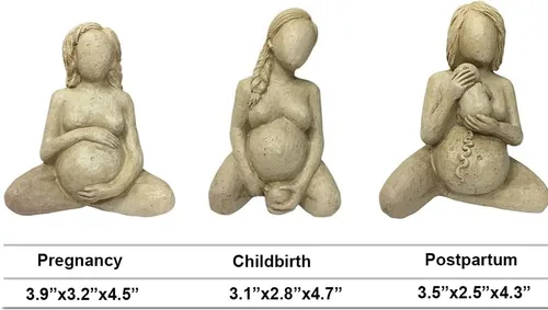 Miniatura 6 de Estatua del cuerpo de mujeres embarazadas, figura posparto de mujer, escultura de gran madre para decoración del hogar, estatua conmemorativa