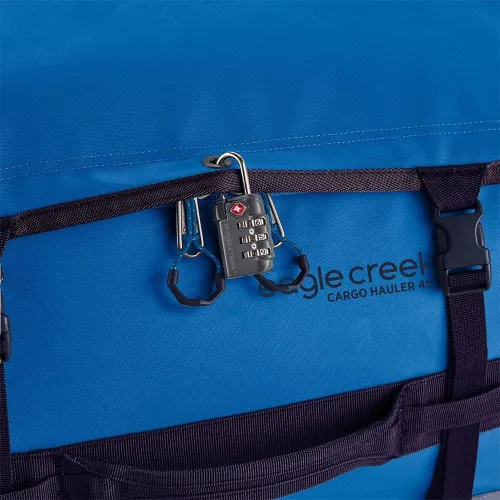 Miniatura 6 de Eagle Creek Bolsa de transporte de carga repelente al agua y equipaje ultraligero, Aizome Blue, 60L