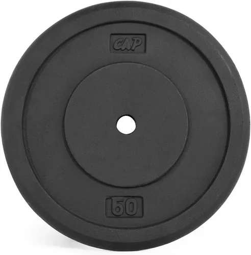 Miniatura 21 de CAP Barbell Placas de peso estándar de hierro fundido de 1 pulgada, individuales y juegos 1.25-50 libras Múltiples opciones Gris