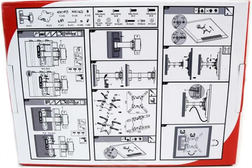 Miniatura 2 de Nippon América Soporte de pared ajustable para pantalla plana para TV de pantalla plana (MRE-1343RT)