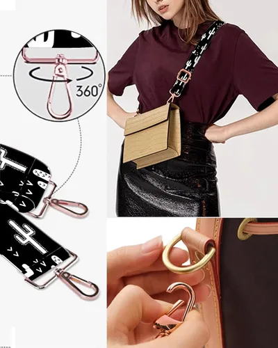Miniatura 2 de Correas para bolso, hebillas de oro rosa, correa ancha para hombro, cinturón de repuesto ajustable de moda para bolso cruzado de lona, Cactus