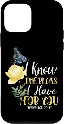 Miniatura 16 de Christian Bible Verse Butterfly Rose Flower Jeremiah 29:11 Case for iPhone 17