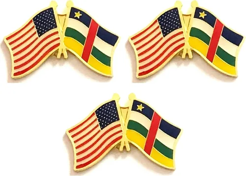 Miniatura 92 de 3 Pines de solapa con banderas de Estados Unidos y países internacionales, paquete de 3 pines dobles con diseño de banderas de Estados Unidos
