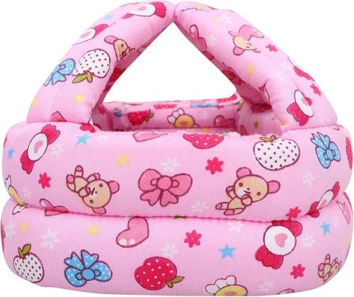 Simplicity - Casco de seguridad acolchado a prueba de golpes, para bebé o niño pequeño Rosado Candy