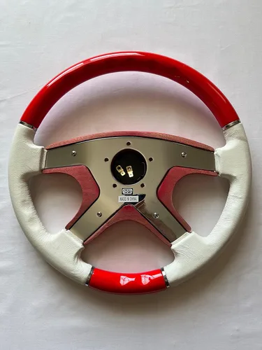 Miniatura 6 de Raptor Volante de madera roja y cuero blanco de 15