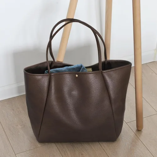 Miniatura 57 de HOXIS Bolso de mano de cuero PU de gran tamaño para mujer, bolso de fin de semana, bolso de viaje