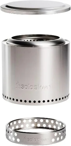 Miniatura 8 de Solo Stove Ranger 2.0 con soporte, hoguera portátil sin humo de 15 pulgadas, chimenea ligera para exteriores con cenicero extraíble, acero