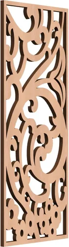 Miniatura 115 de Bridgewater - Paneles de pared decorativos de madera con calado, 9 3/8 pulgadas de ancho x 24 3/8 pulgadas de alto x 1/4 de alto, nogal