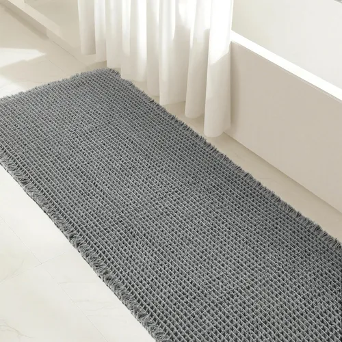Miniatura 40 de Subrtex - Alfombras de baño de chenilla, tapete de baño de felpa corta y suave, tapete de ducha absorbente de agua, tapete de baño para la ducha