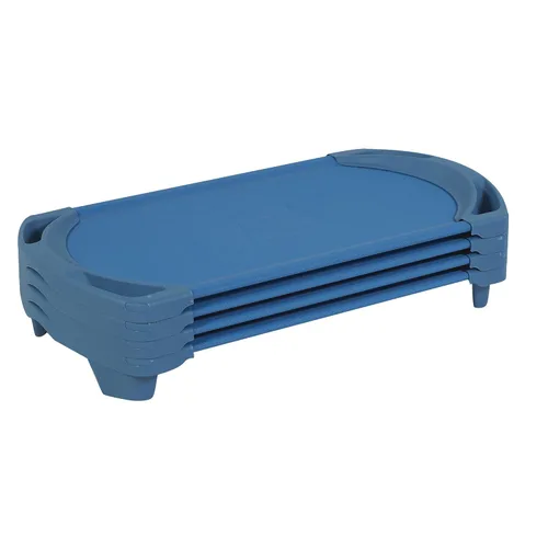 Miniatura 9 de Angeles SpaceLine - Juego de 4 catres para siesta para niños, guardería y preescolar, tamaño pequeño, color verde azulado Verde Azulado Verde