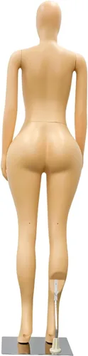 Miniatura 9 de Maniquí de cuerpo completo con curvas BBL femenino, brazos ajustables desmontables de 70.8 pulgadas y forma de vestido de torso extraíble con base