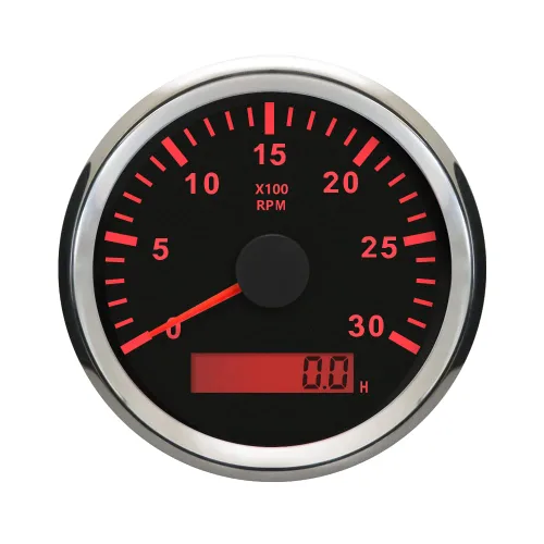 Miniatura 7 de ELING Tacómetro universal RPM REV Contador RPM con medidor de horas 3000RPM 3.346 in 9-32V con retroiluminación