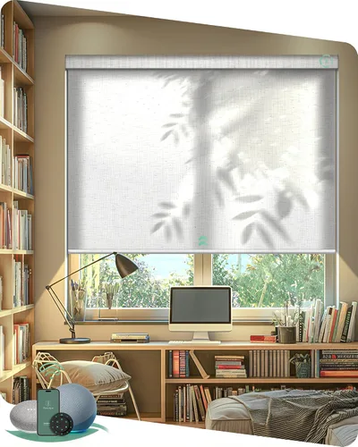 Miniatura 17 de Muestras de tela multicolor de persianas motorizadas Yoolax Light Filtering, Room Darkening, Sheer, Multicolor Fabric Swatches, Preview
