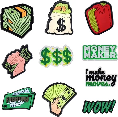 Miniatura 12 de 20/50 dijes para zapatos, camiones mixtos, automóviles, dinero, deportes, béisbol, PVC, decoración de zapatos para adolescentes, hombres, regalos