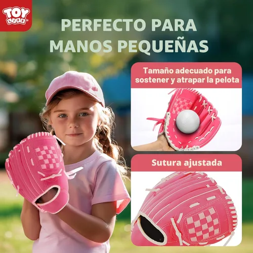 Miniatura 4 de TOY Life Juego de pelota en T para niños de 3-5, 5-8, juego de béisbol para niñas, juegos de soporte de pelota en T con guante de béisbol, camiseta