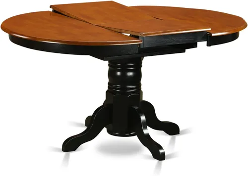 Miniatura 4 de East West Furniture KENL5-BLK-LC - Juego de mesa y sillas de cocina de 5 piezas, incluye una mesa de comedor ovalada con hoja de mariposa y 4 sillas
