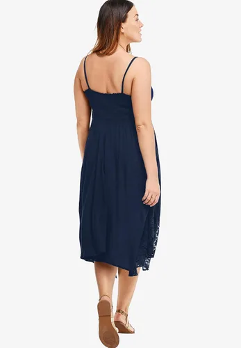 Miniatura 3 de Ellos Vestido con dobladillo pañuelo en talla grande para mujer