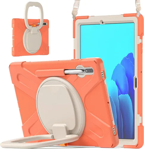 Miniatura 83 de 360 Rotation Case for Galaxy Tab ActivePro/Tab Active4 Pro/Active 5 Pro 10.1" Sturdy Cover Rotate Ring Stand Shoulder Carrying Strap Hand Strap