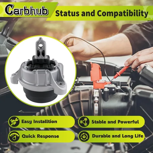 Miniatura 2 de Carbhub 22116786528 Soporte de motor izquierdo derecho para BMW 528i 535i 640i 740i Gran Coupe GT Base Sedan 3.0L 4.4L 6.0L 2010-2018 Soporte