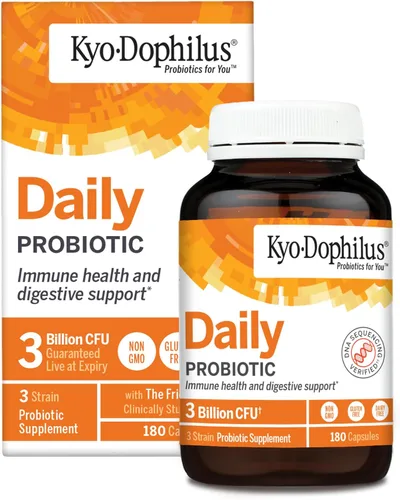 Suplemento con probióticos para la salud digestiva y del sistema inmunitario, de Kyolic Kyo-Dophilus (en cápsulas), 60042, 1, 1