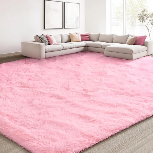 Miniatura 134 de EVOIONOS - Alfombra redonda gris para dormitorio, 5x5 pies; alfombras circulares suaves y esponjosas para sala de estar, alfombras de felpa peludas