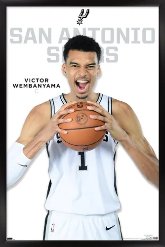 Miniatura 8 de Trends International NBA San Antonio Spurs - Póster de pared de Victor Wembanyama Feature Series 23, 22.4 pulgadas de largo x 14.7 pulgadas, versión