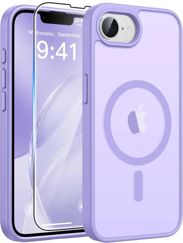 Miniatura 1014 de FNTCASE Funda para iPhone 17 Pro: Fundas delgadas translúcidas de color azul claro compatibles con MagSafe, protección completa de la cámara