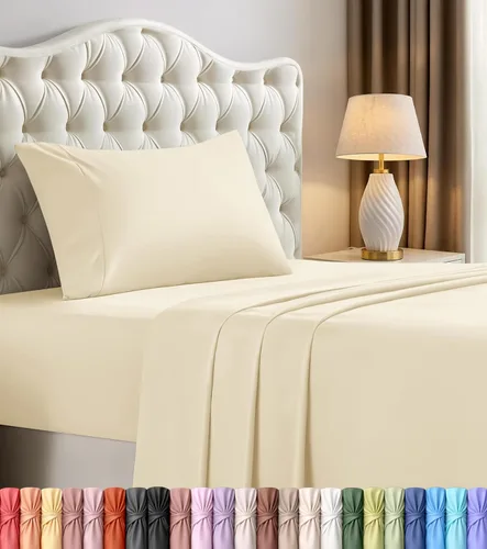 Miniatura 41 de Juego de sábanas King de Utopia Bedding – 4 piezas de sábanas para cama tamaño King, microfibra suave y transpirable, incluye 1 sábana bajera, 1