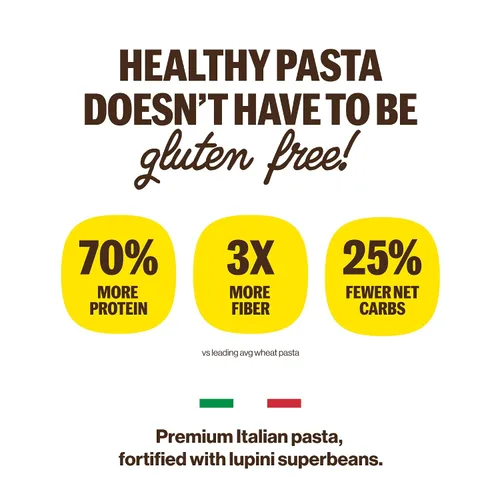 Miniatura 8 de Brami Fusilli, Curly Mac, Pasta de proteína italiana Radiatori Baja en carbohidratos Alta fibra Alto en proteínas Keto Sin OMG Hecho