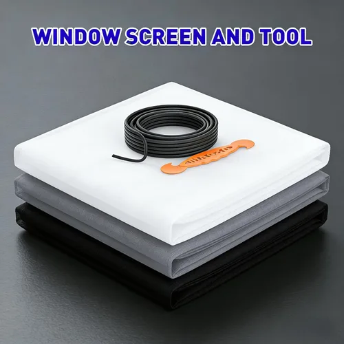 Miniatura 8 de MAGZO - Reemplazo de pantalla de ventana, 36" de ancho x 90" de largo, pantalla resistente para ventanas y puerta ajustable, pantalla enrollable
