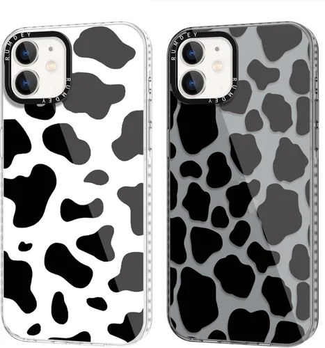 Miniatura 10 de Pack de 2 Fundas con Estampado de Guepardo para Apple iPhone 13 / iPhone 14 de 6.1 Pulgadas, Funda Transparente Linda Coquette con Patrones